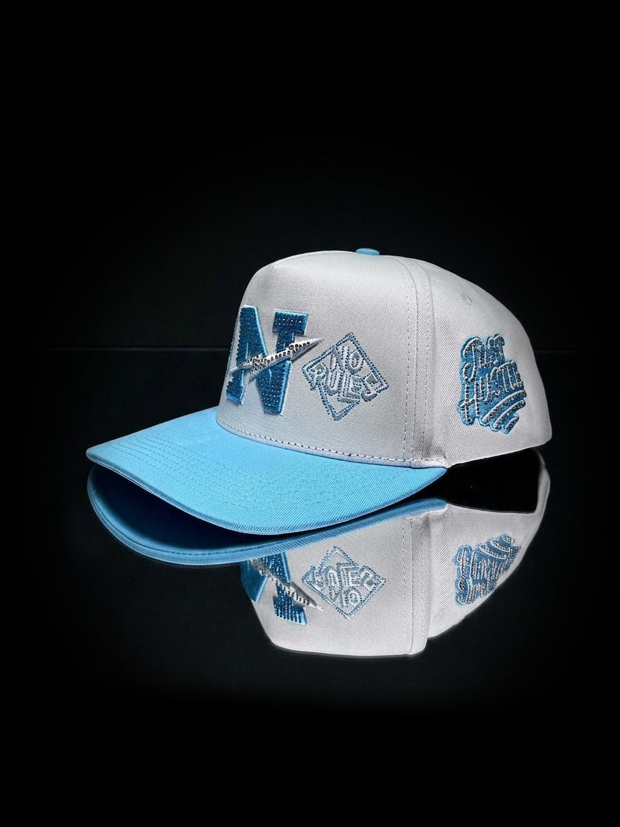 Norules Cap White & Sky Blue (UNC)