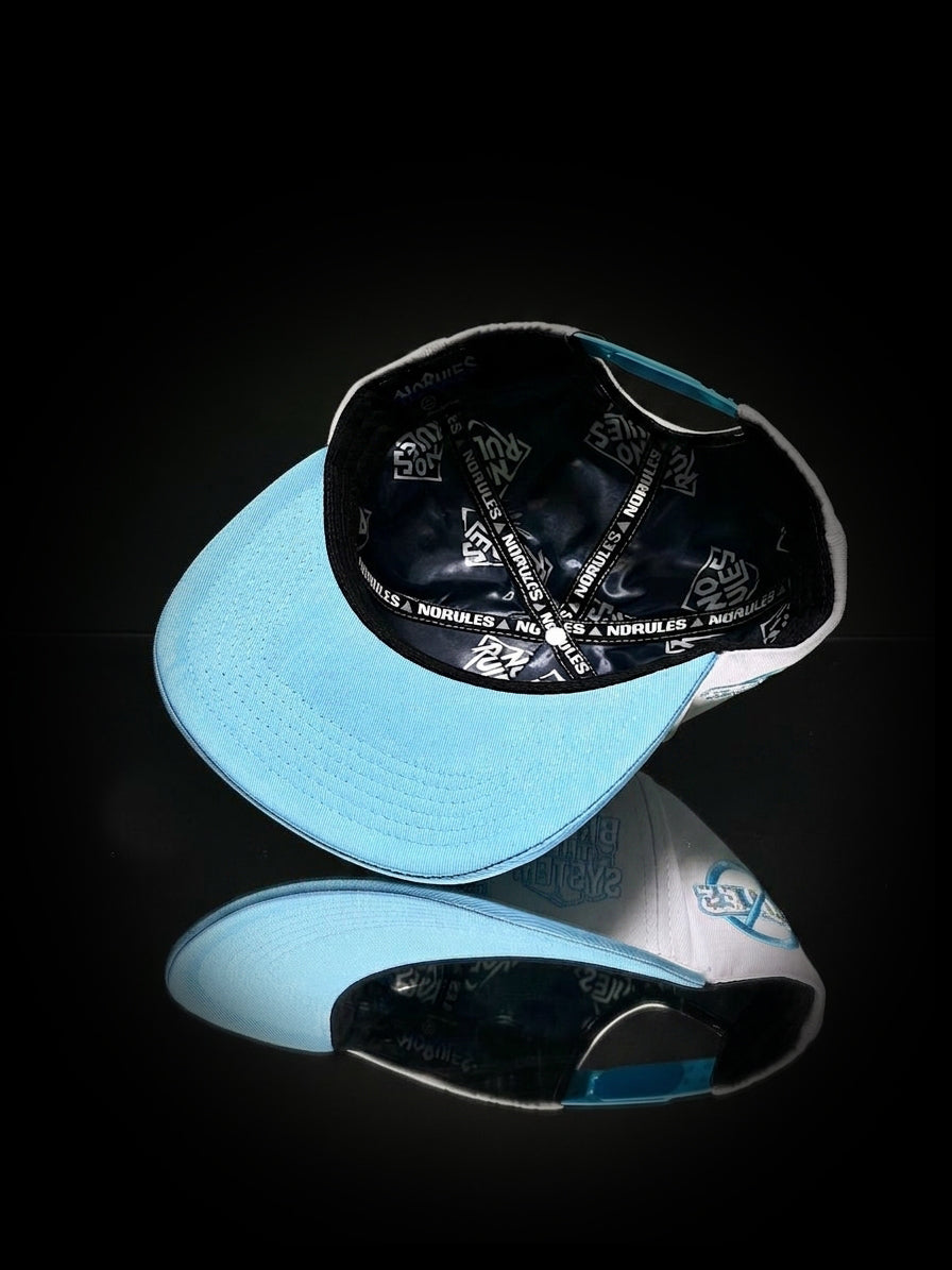 Norules Cap White & Sky Blue (UNC)
