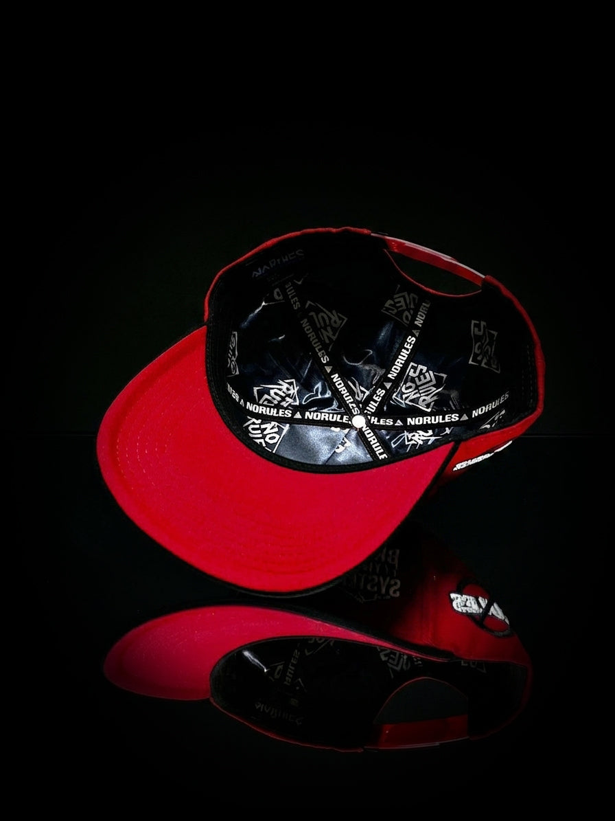 Norules Cap Red & Black (The Bred)