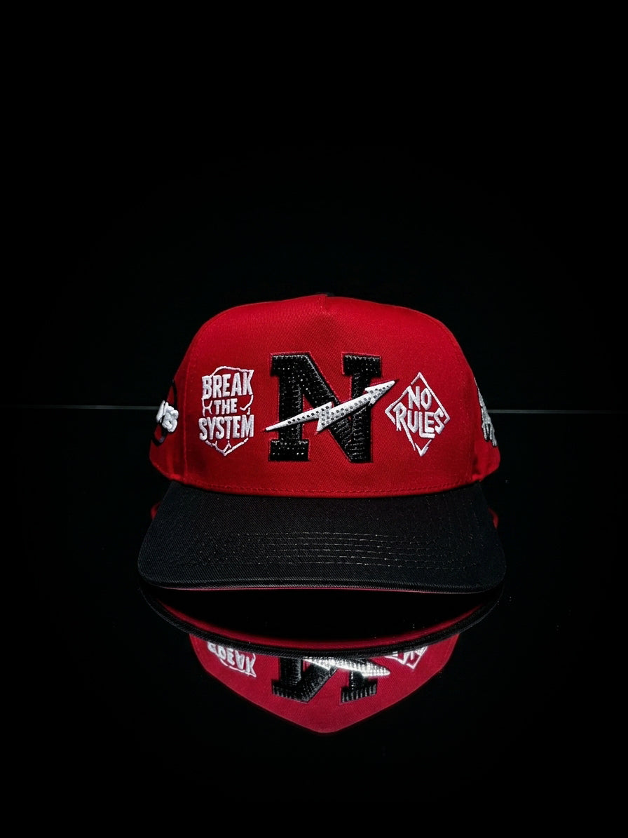 Norules Cap Red & Black (The Bred)