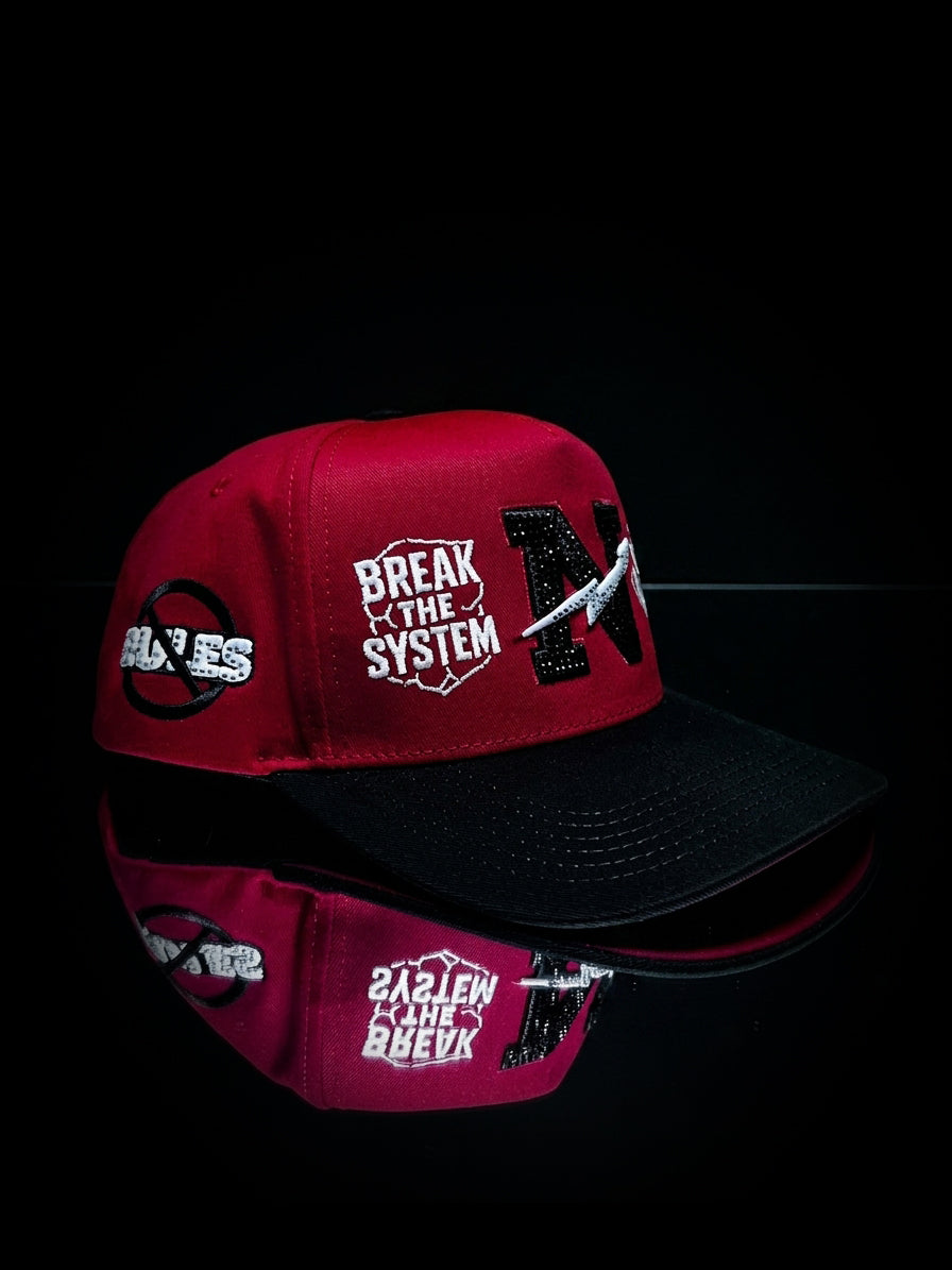 Norules Cap Red & Black (The Bred)