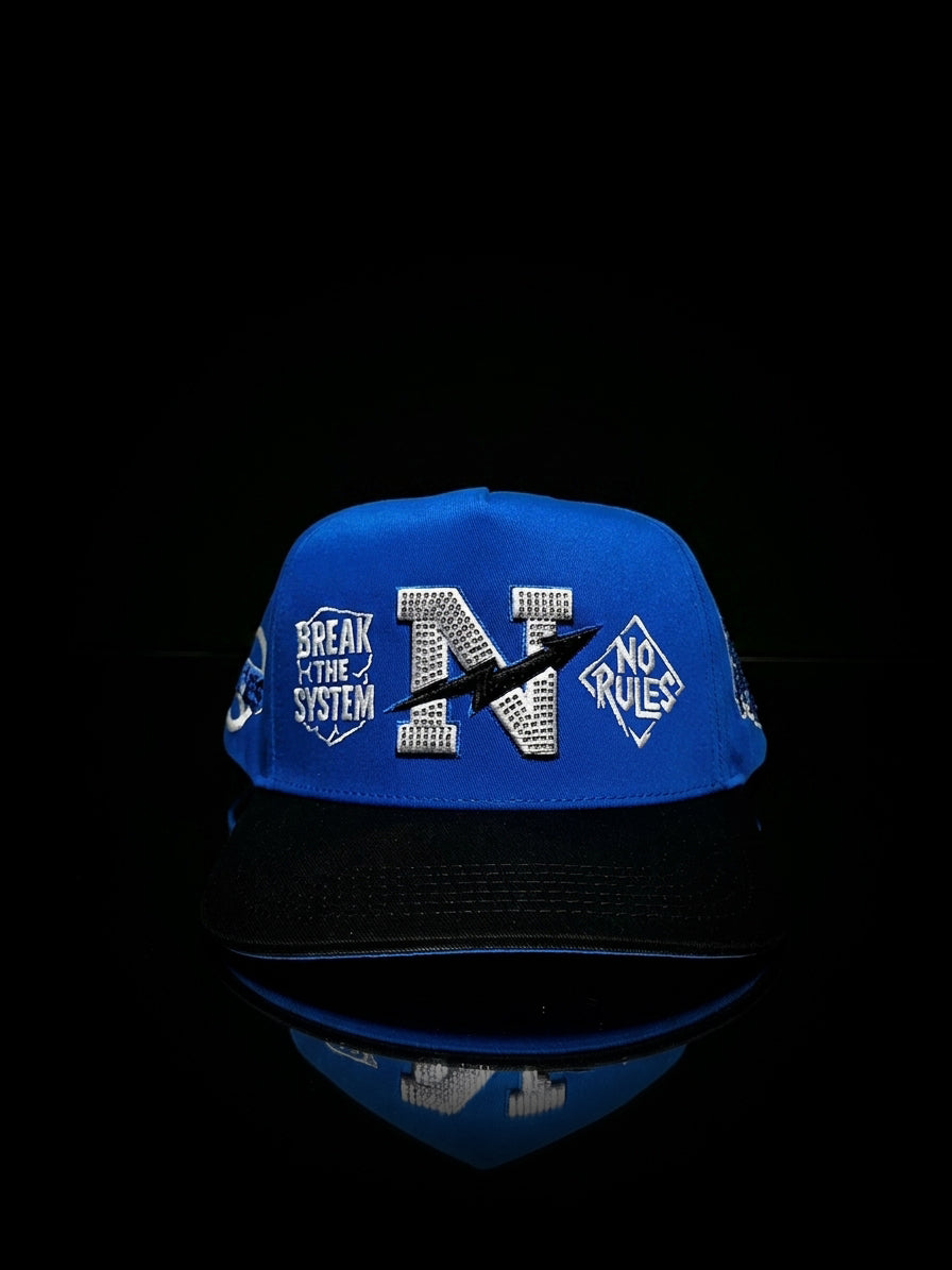 Norules Cap Blue & Black (The Royal)